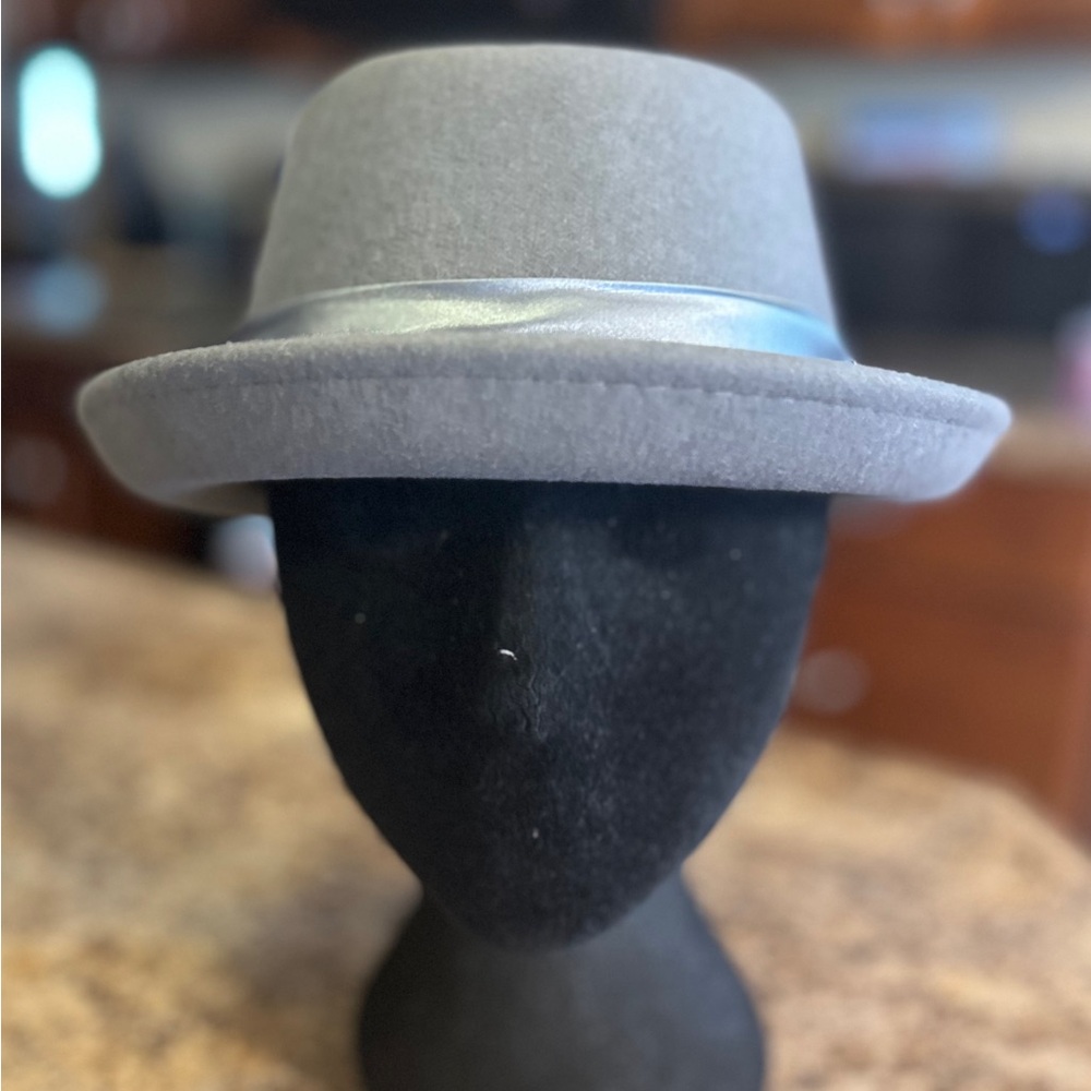 Stylish Gray Pork Pie Hat